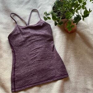 LULULEMON Power Y Tank - Heathered Plum